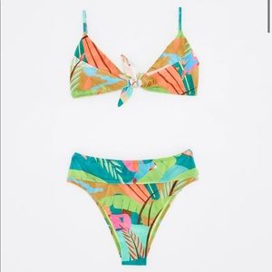 Farm Rio Tropical high waist bikini set BNWT SZ L
